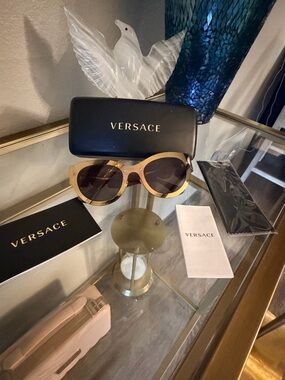 Versace Gold Frame Sunglasses